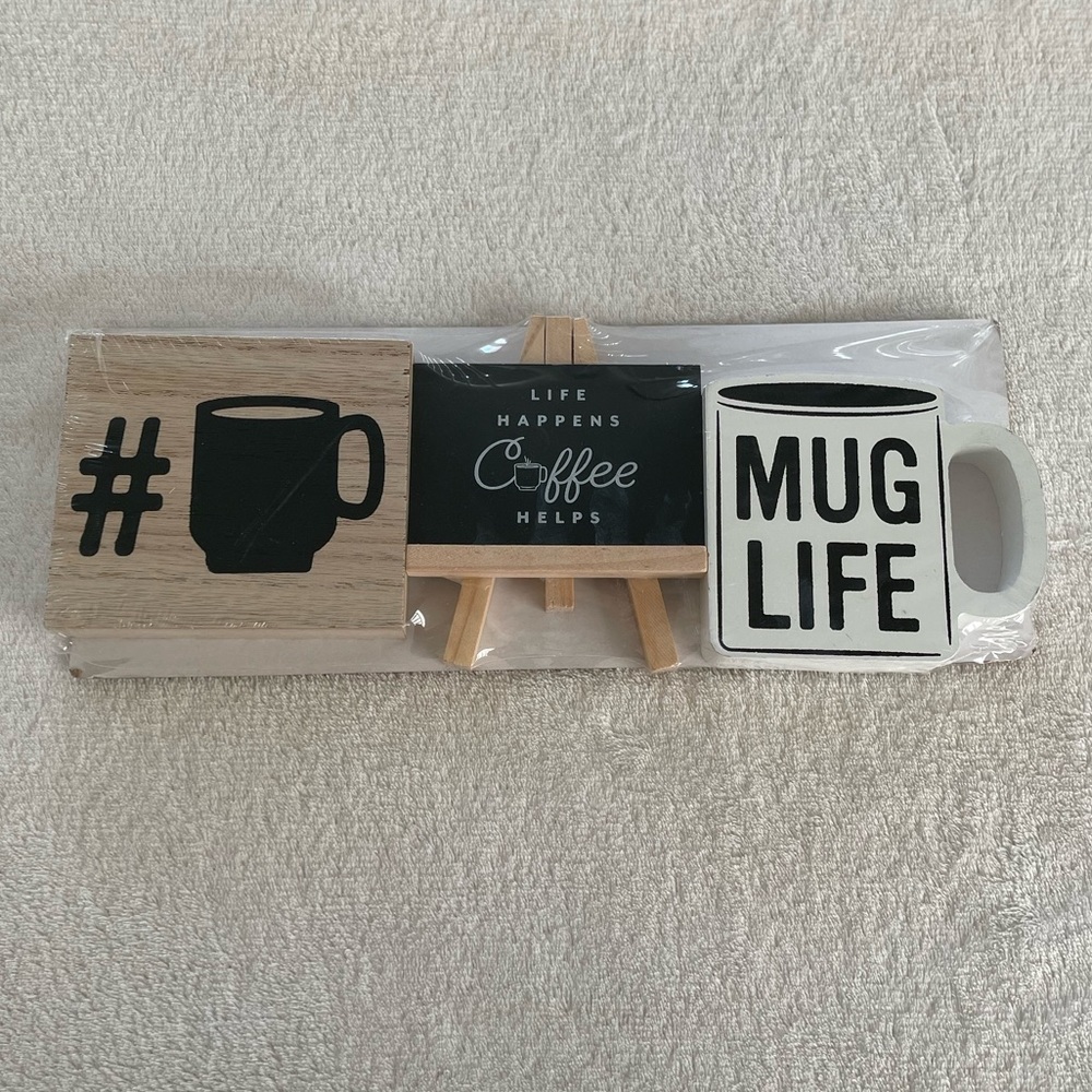 NEW 3-pack Target Bullseye Mini Coffee Signs (Mug Life)